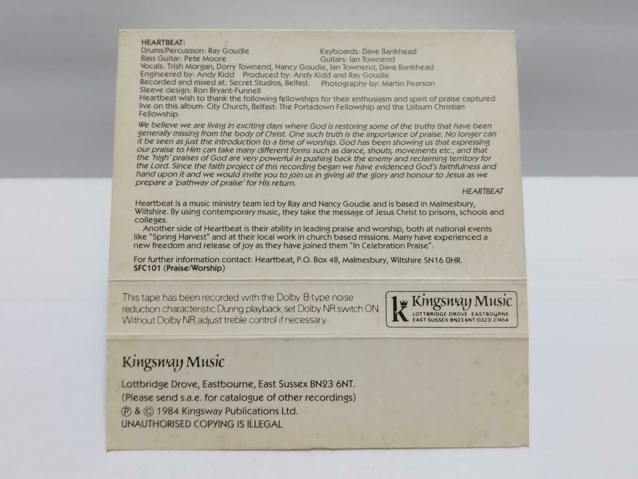 Christan Worship Jesus God Songs HeartBeat 1984 Rare Malaysia Cassette CT485