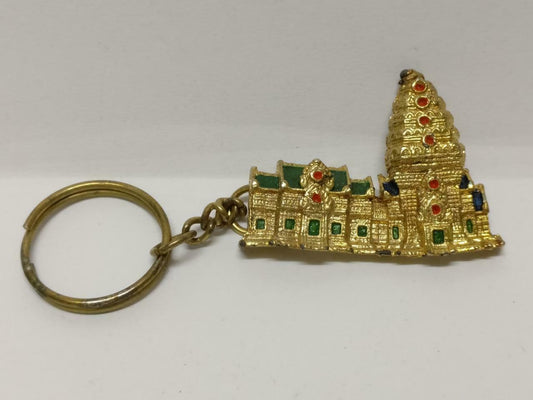 LP888 Vintage Historical India Temple Architecture Souvenir Keychain Keyring F/S B676