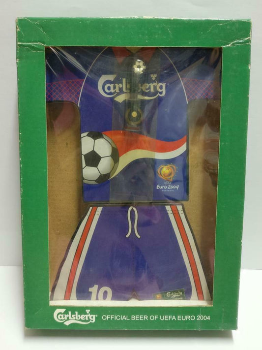 Rare Unused Carlsberg Portugal Euro 2004 Football Jersey Clock In Box (A2152) *2