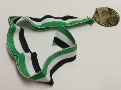 Singapore School Basketball Bronze Medal With Ribbon Strap (C087)