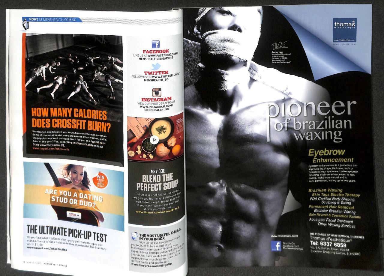 Singapore Men's Health Magazine Beefcake Macho Man Dwayne Johnson The Rock M050