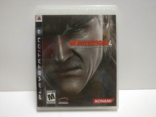 PlayStation3 PS3 Game Metal Gear Solid 4 2008 USA Game Disc w/ Booklet (GA379)