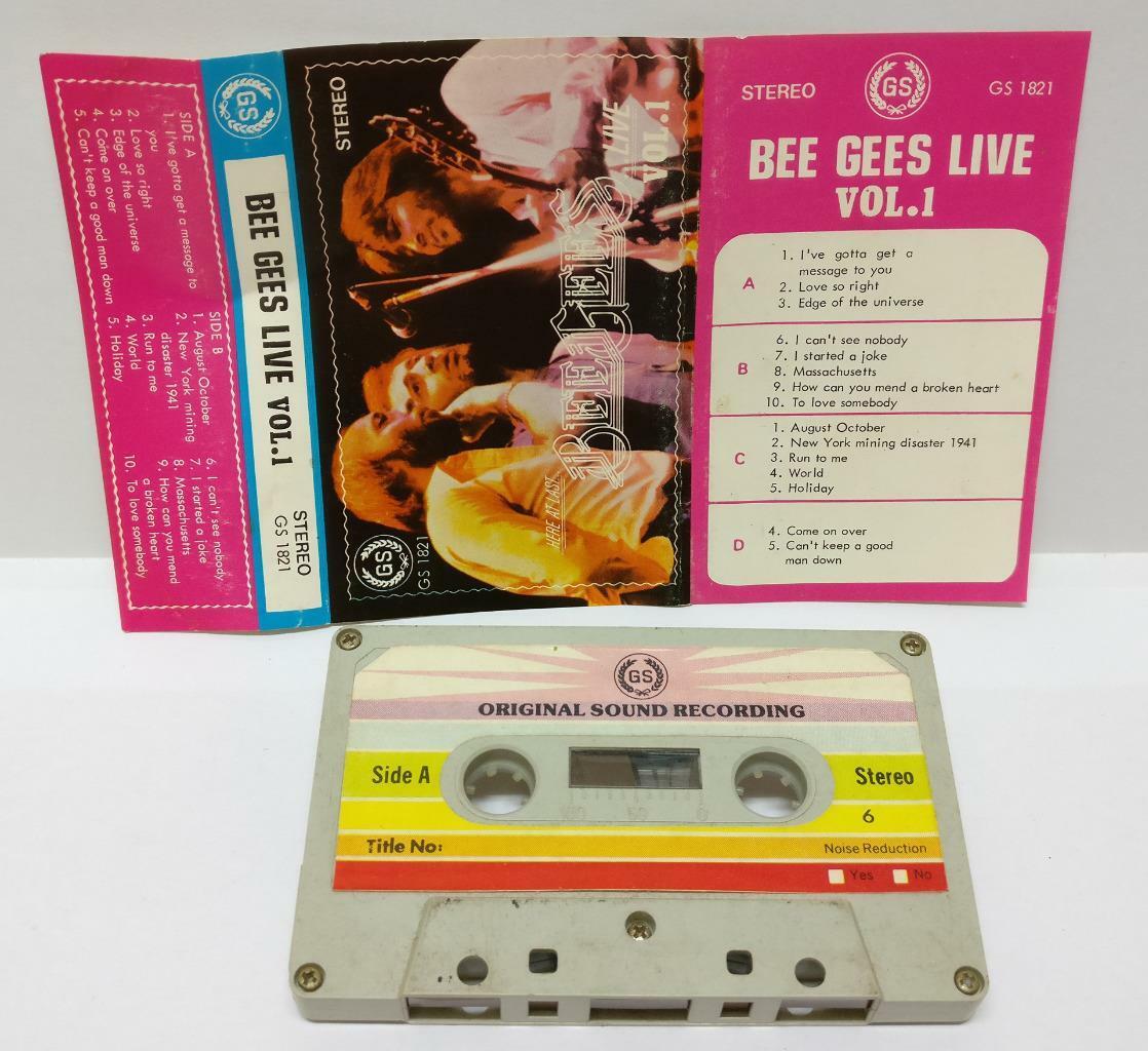 Bee Gees Live Vol.1 Rare Singapore Cassette (CT171)