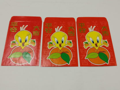 3 pcs Chinese New Year Red Packet Looney Tunes Tweety Bird Rabbit (C2204)