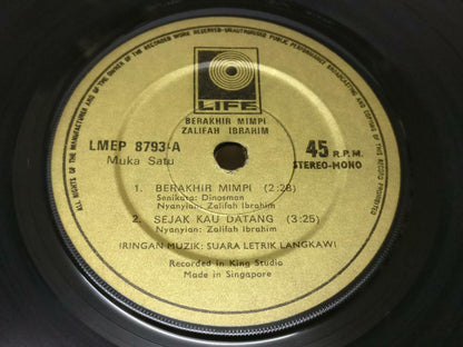 Malay Zalifah Ibrahim & Rare Suara Letrik Langkawi Band Singapore 7" EP (EP324)