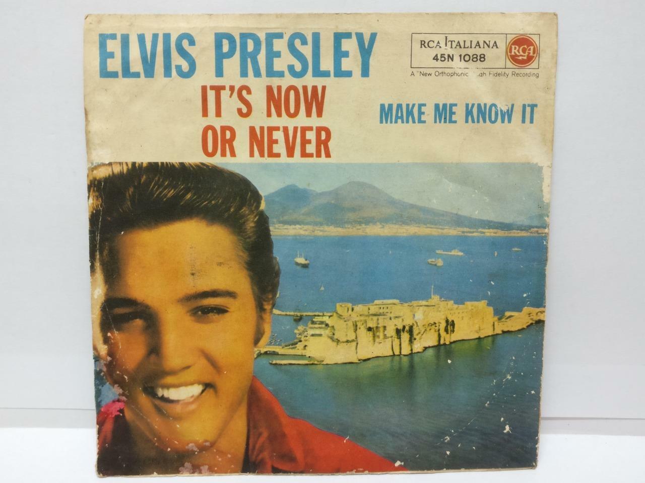 Elvis Presley The Jordanaires It's Now Or Never Italy 7" English EP EP046