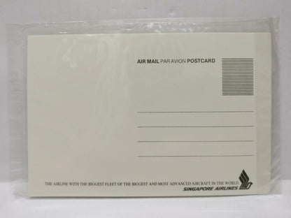 Singapore Airlines Business Class Note Memo Pad Writing Set & 2 Postcard (C2268)