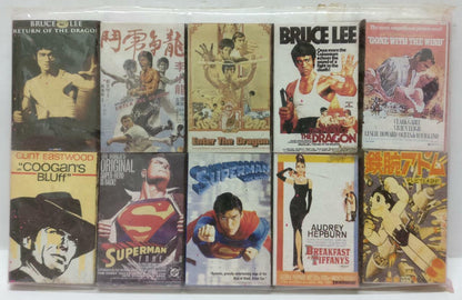 Sealed Bruce Lee Superman Clint Eastwood Asia Designs Reprint 10 Match box C2254