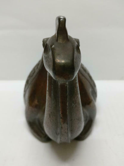 Rare 70's Vintage Singapore 崇僑銀行 Chung Khiaw Bank Coin Bank Bronze Camel (A1653)