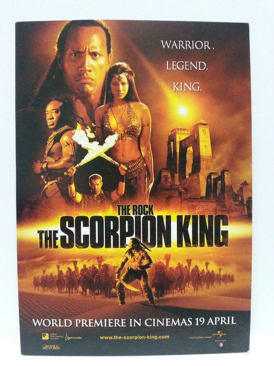 The Scorpion King 2002 Sean Daniel Movie Poster On Singapore Postcard (AC021)