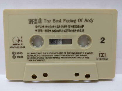 Hong Kong Andy Lau 刘德华 音乐纪事馆 卡帶 磁帶 1993 Singapore Chinese Cassette Lyric CT390
