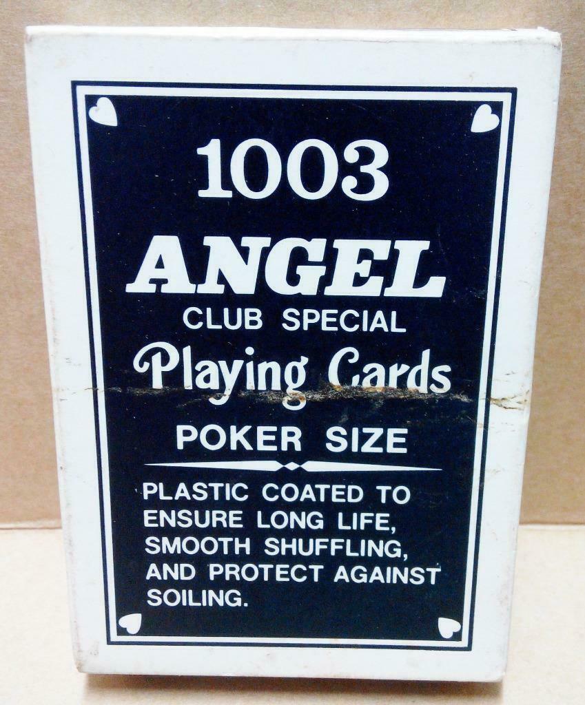 1003 Angel Club Special Poker Size Plastic Coated Playing Cards Souvenir (A1312)