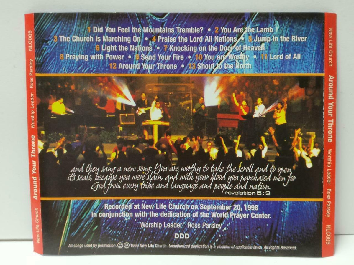 New Life Church Around Your Throne 1999 Jesus Faith Worship Christian CD CDS526