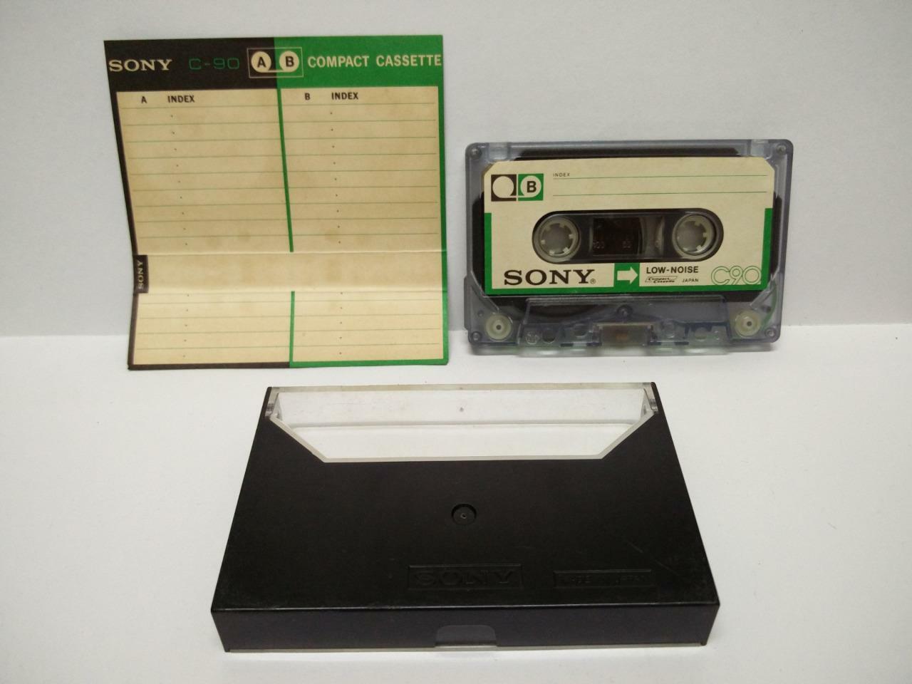 Used  Blank Tapes  Sony C-90 90 Mins Japan Cassette Tape x 01 (CT022)