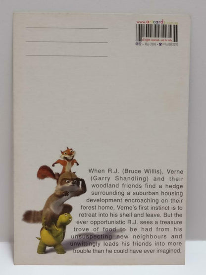 LUCKYPIGEON888 Movie Over The Hedge Cartoon 2006 Singapore Postcard (E0333)