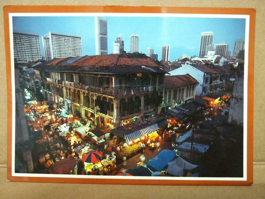 LUCKYPIGEON New And Old Architecture In Chinatown Singapore Postcard (C2024)