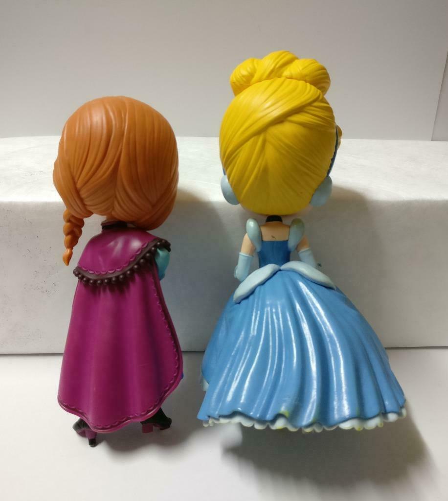 Disney QPosket Frozen Anna Cinderella Cute Figure Toys x2 Lot F/S (FTY010) *25