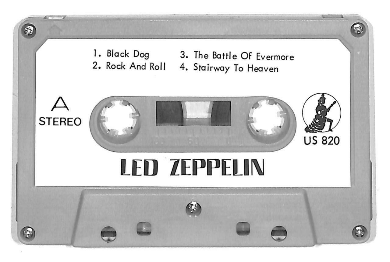 Rare Led Zeppelin Black Dog Stairway To Heaven Singapore English Cassette CT946