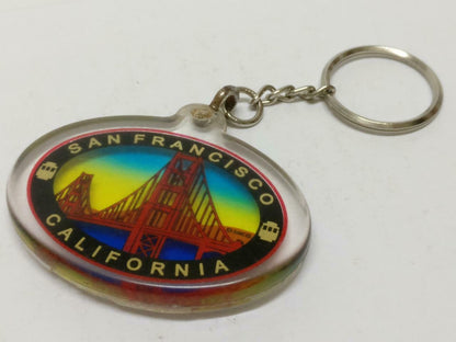 LP888 Vintage San Francisco California Golden Gate Bridge Keychain Keyring F/S (B814)