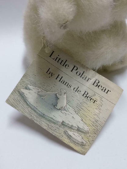 Rare Hans de Beer Little Polar Bear 1995 Mini Tag 4" Plush Soft Toy F/S (PTY133)