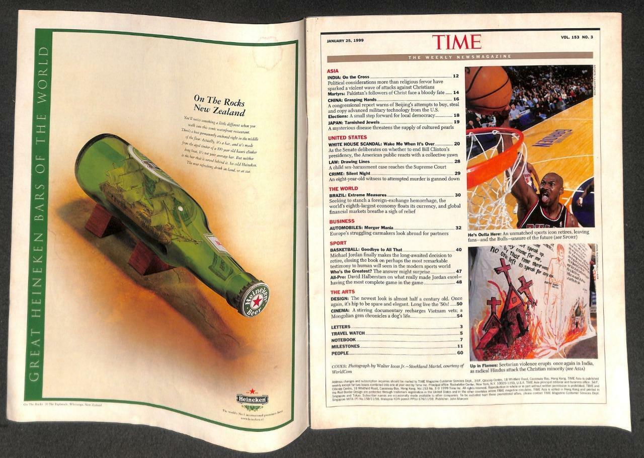 Sinagpore TIME Magazine Michael Jordan Bill Clinton Bill Gates January 1999 M016
