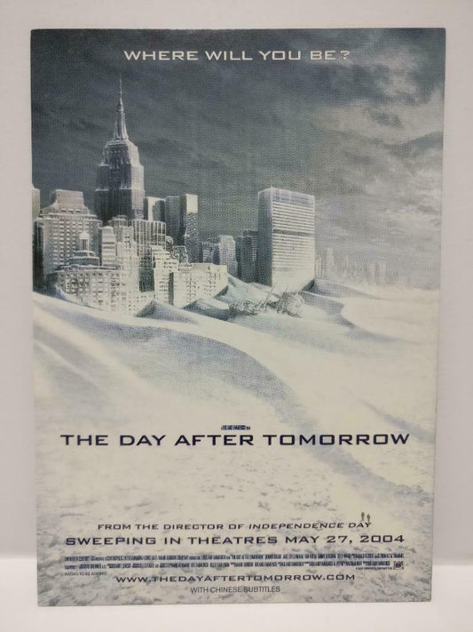 LUCKYPIGEON888 Movie The Day After Tomorrow 2004 Singapore Postcard (E0354)