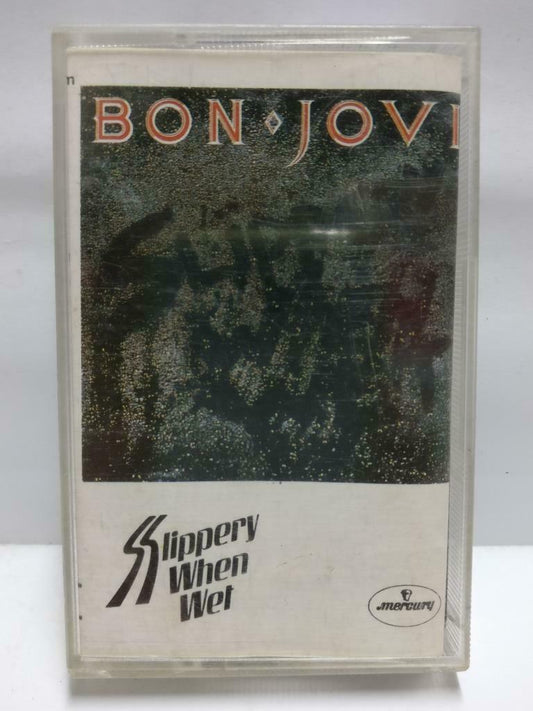 Bon Jovi Slippery When Wet 1986 Mega Rare Indonesia Only English Cassette CT518