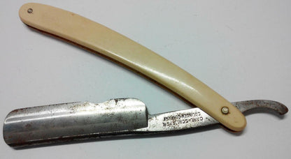 VTG Carl Schlieper Germany Solingen Razor Shave Ready Chinese Words w/ Box A893