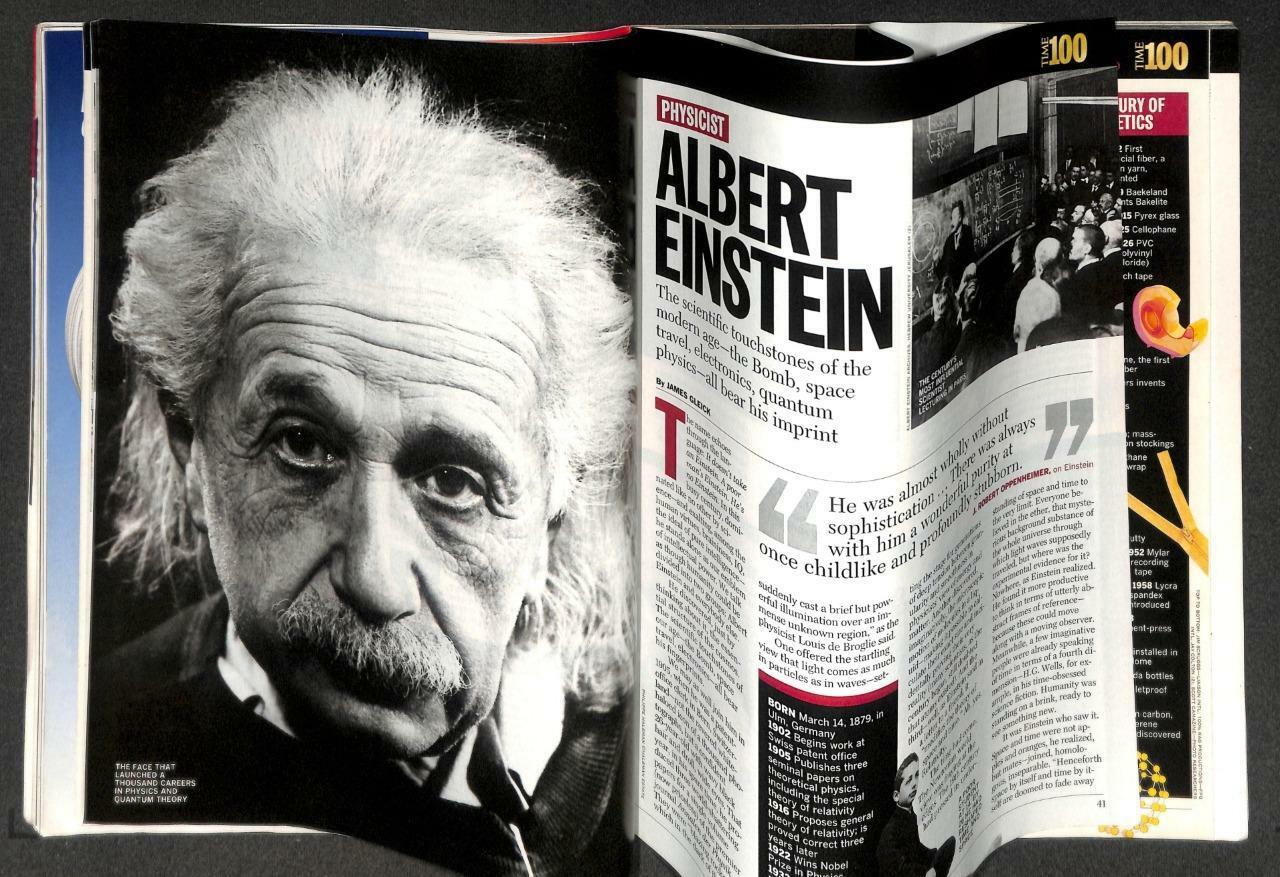 Singapore TIME Magazine Albert Einstein Robert Goddard 1999 Apple Computers M015