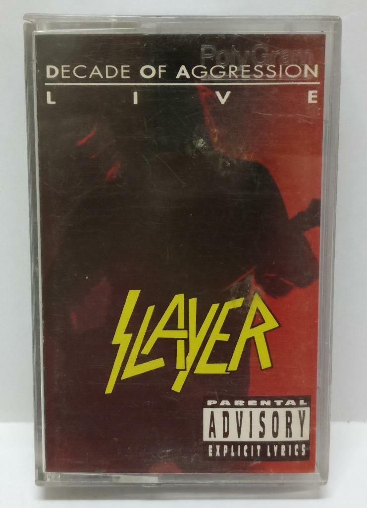 Slayer Metal Band Decade Of Aggression Live (1) Rare Singapore Cassette (CT235)