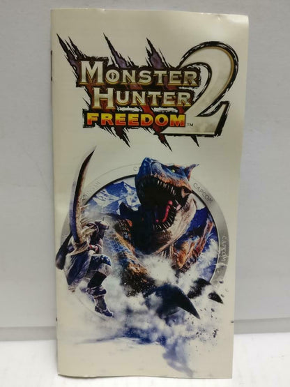 Sony PSP Capcom Monster Hunter 2 Freedom 2007 w/ Booklet Japan Game Disc (GA320)