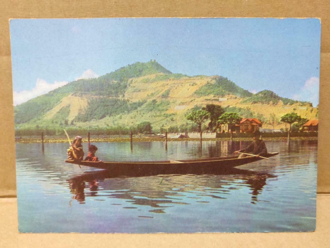 LUCKYPIGEON Dal Lake Srinagar India Boat Postcard (C1915)