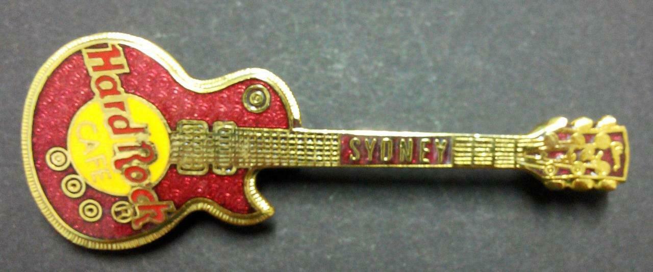 Rare Vintage Hard Rock Cafe Guitar Sydney Pin Badge F/S (B246)