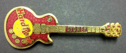 Rare Vintage Hard Rock Cafe Guitar Sydney Pin Badge F/S (B246)