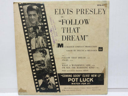 Elvis Presley Follow That Dream 1962 Italy USA 7" English EP (EP013)