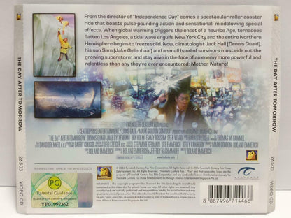 Movie The Day After Tomorrow Dennis Quaid Singapore Video CD 2x VCD OOP (CDS351)