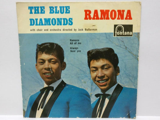 Rare Singapore The Blue Diamonds Band Ramona Holland English 7" EP (EP146)