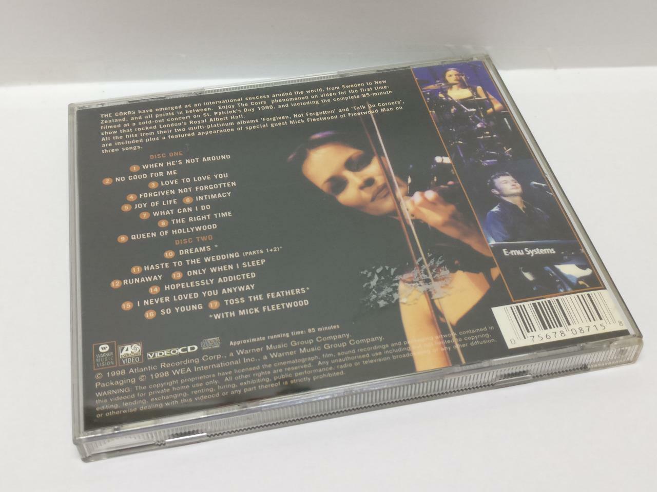 LK888 The Corrs 1998 Rare Singapore Censor Sticker 2x VCD  Video CD (CD447)