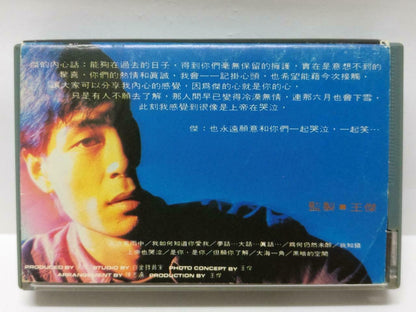 Taiwan Dave Wang Jie 王杰 王傑 人在风雨中 卡帶 磁帶  1989 Singapore Chinese Cassette CT377