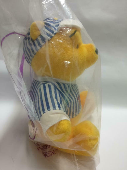 Sealed McDonald's Winnie The Pooh Stripe Shirt 7" Plush Soft Toy F/S (PTY103)