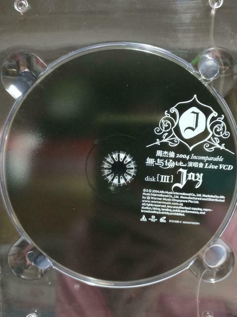 Taiwan Jay Chou 周杰伦 无与伦比演唱会 2004 Rare Singapore Video CD 3 x VCD (CD838)