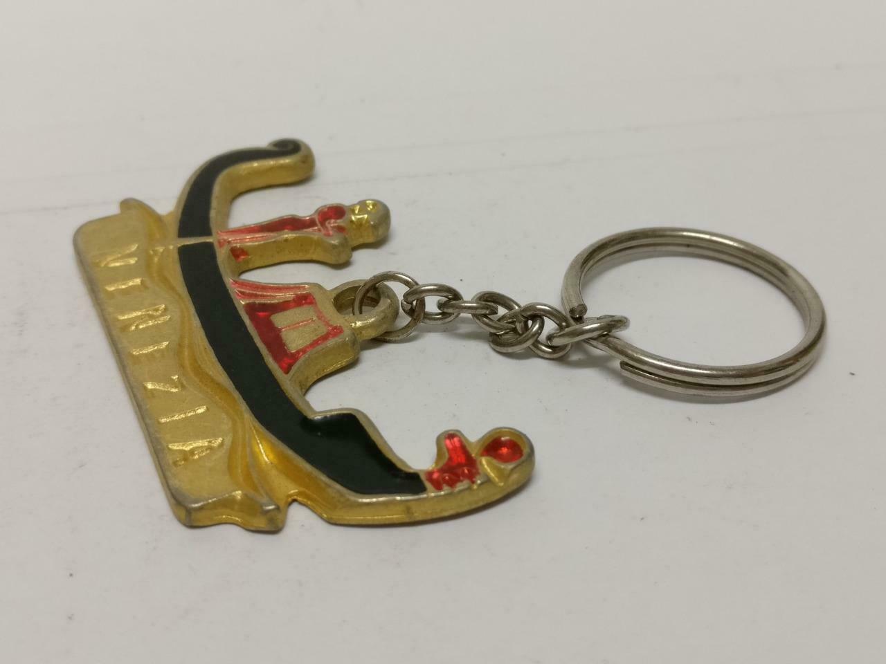 LP888 Vintage Italy Venice Venezia Gondola Gold Tone Metal Keychain Keyring  F/S B706