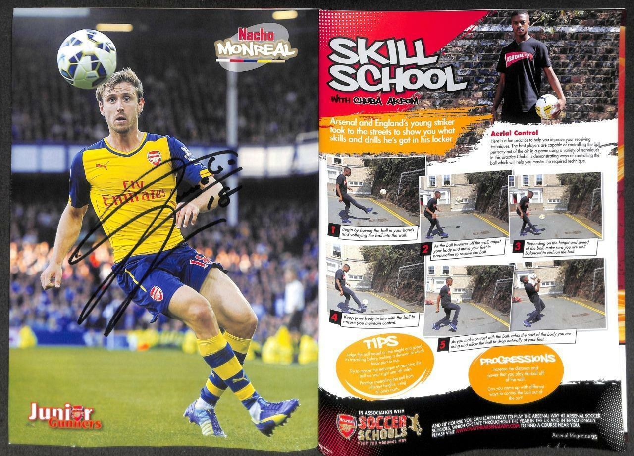Arsenal Football Soccer Magazine Jack Wilshere Arsene Wenger Nacho Monreal M072
