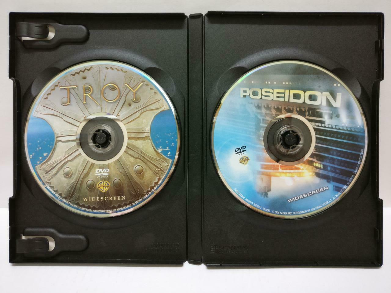 Troy & Poseidon Movie Brad Pitt Rare Singapore 2x DVD Eng Sub R3 (DVD064)