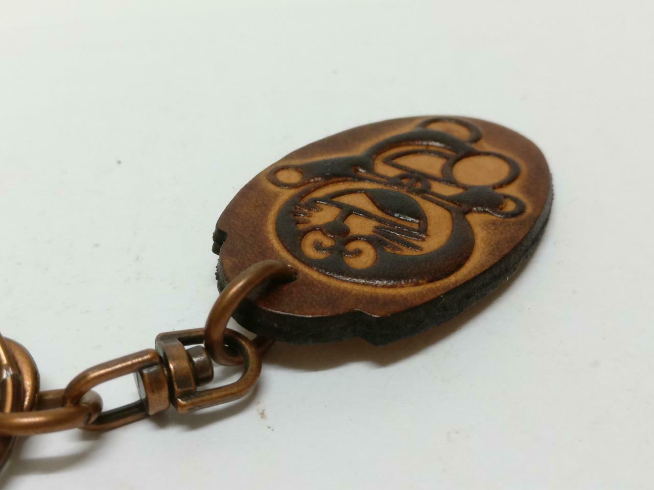 LP888 Cute Japanese Doraemon Handmade Name Engraved Wooden Keychain Keyring F/S B767