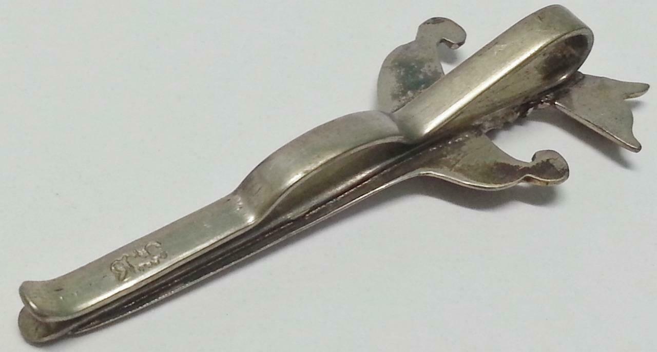 Rare Indonesia Vintage Design Knife Dagger Silver Tie Pin Souvenir F/S (B018)