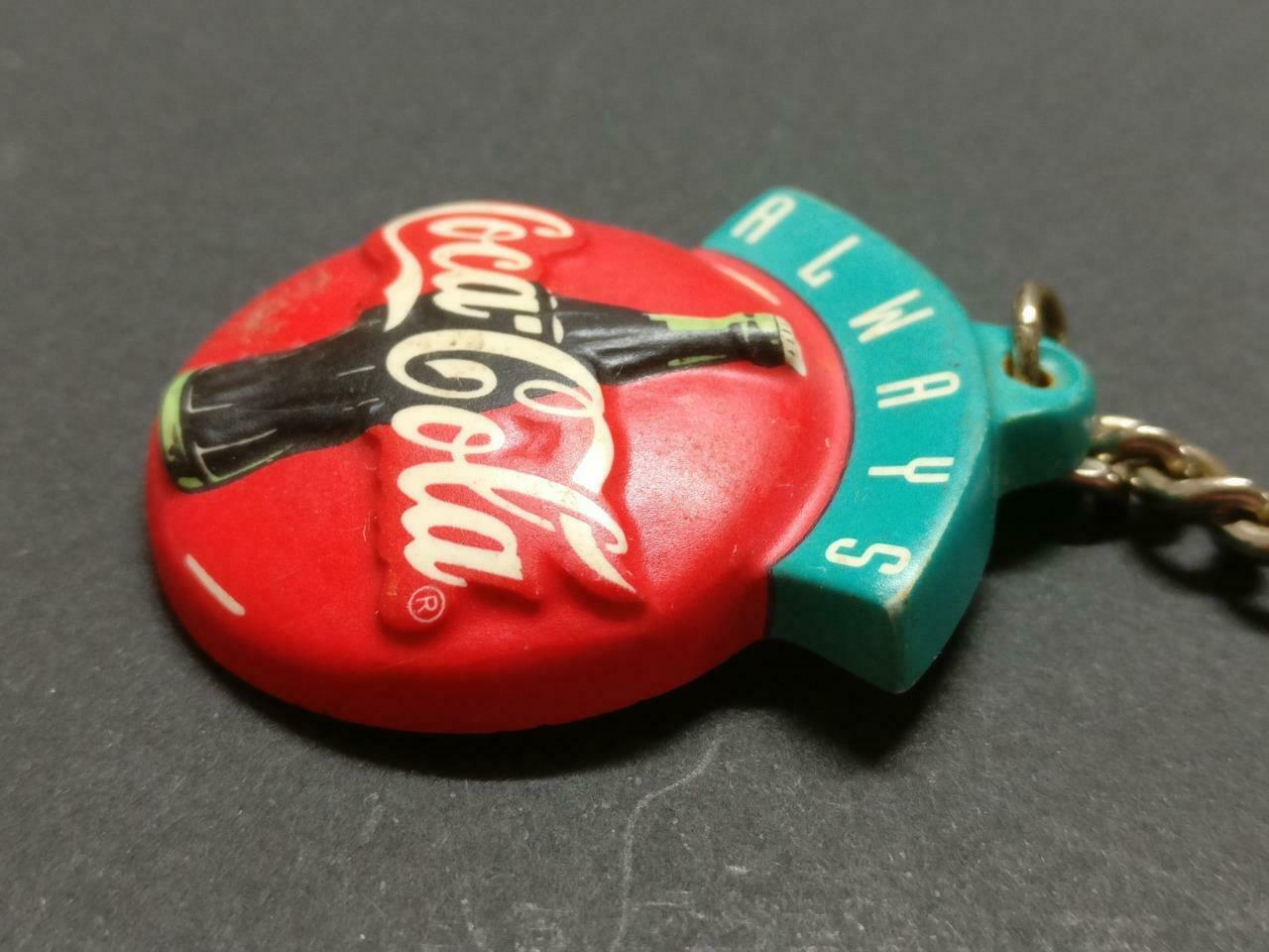 Vintage Australia Timezone Coca Cola Wood Keyring Souvenir Keychain F/S B891