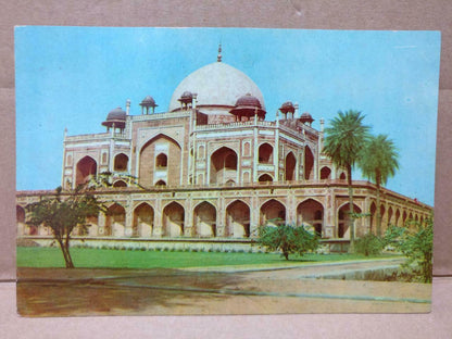 LUCKYPIGEON Humayun's Tomb Delhi Architecture Postcard (C1960)