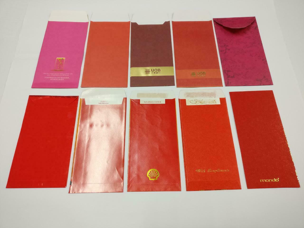 10 pcs Chinese New Year Red Packet Pocket Envelope Birds Oranges Animals (C2171)