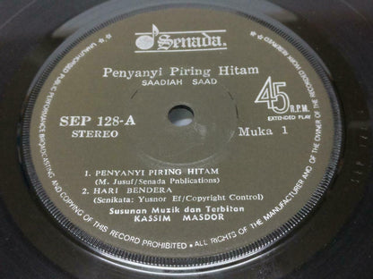 Malay Saadiah Saad & Rare Susunan Dan Terbitan Band Singapore EP 45 RPM 7" EP363